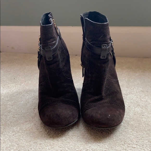 Shoes Tori Burch Chocolate Brown Booties Poshmark